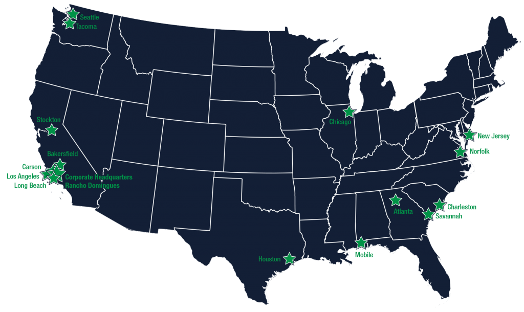 TTSI Strategic Locations Map